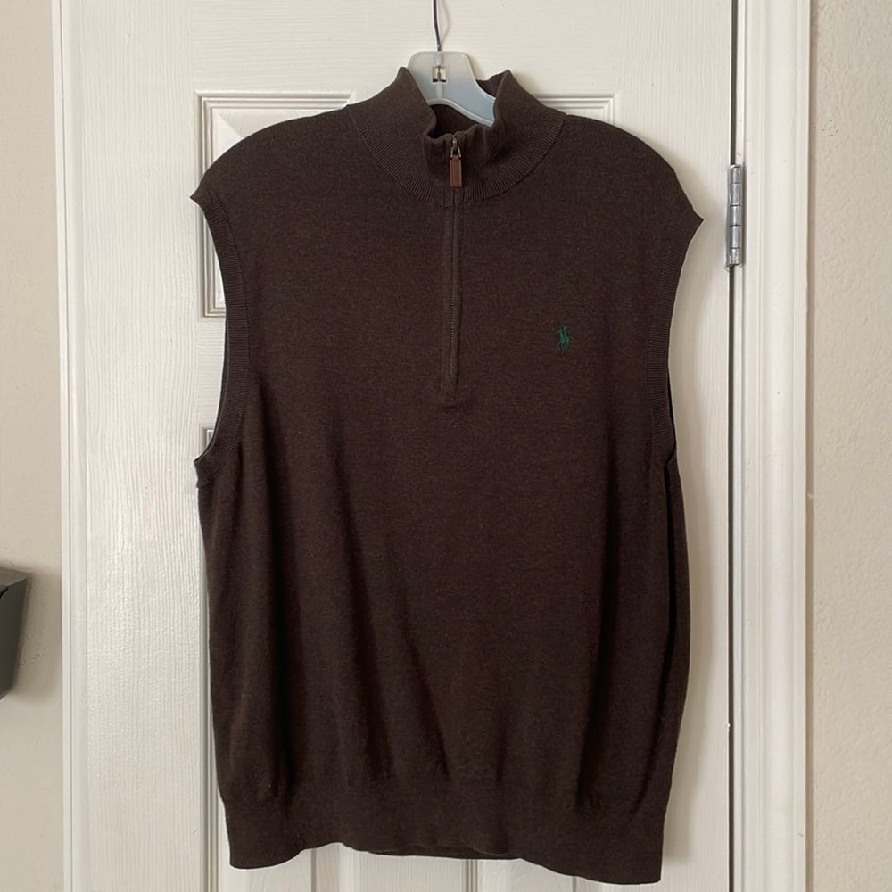 Polo 1/4 Zip Sweater Vest